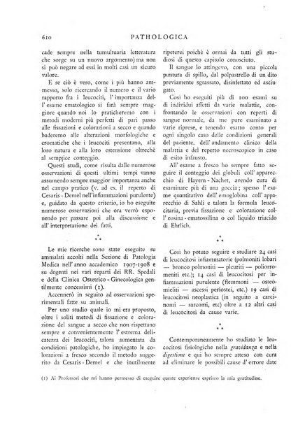 Pathologica rivista quindicinale