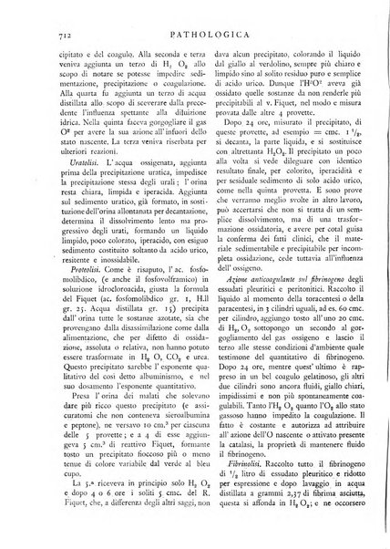 Pathologica rivista quindicinale