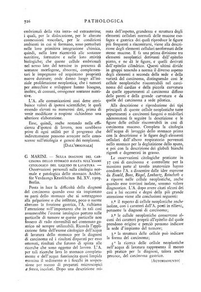 Pathologica rivista quindicinale