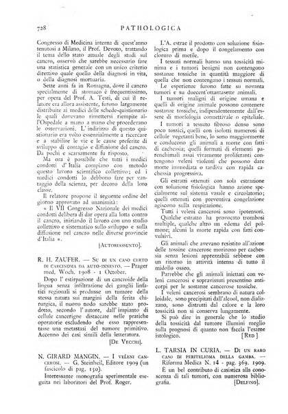 Pathologica rivista quindicinale