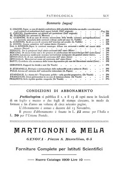 Pathologica rivista quindicinale