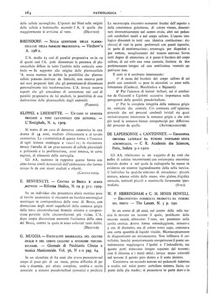 Pathologica rivista quindicinale