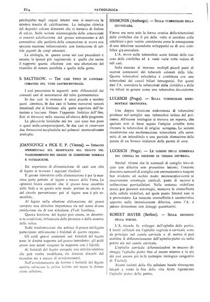 Pathologica rivista quindicinale