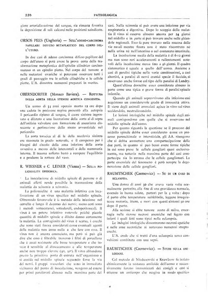 Pathologica rivista quindicinale