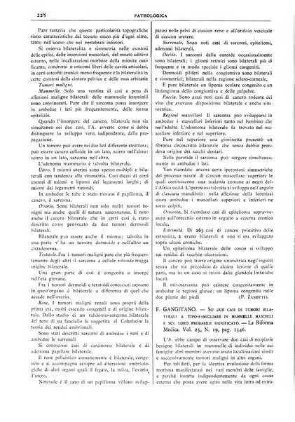 Pathologica rivista quindicinale