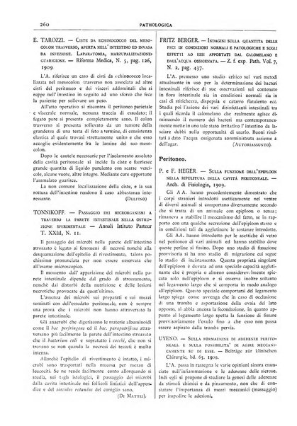 Pathologica rivista quindicinale