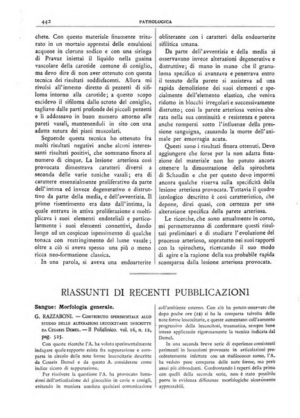 Pathologica rivista quindicinale