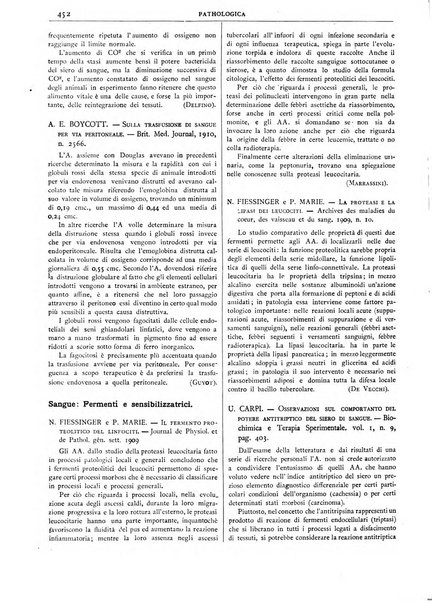 Pathologica rivista quindicinale