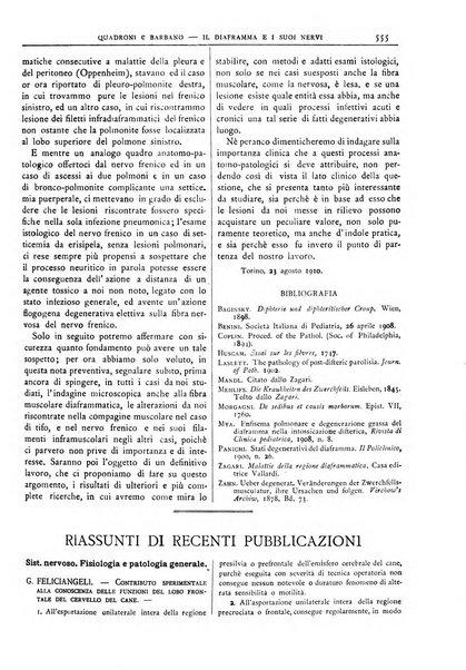 Pathologica rivista quindicinale