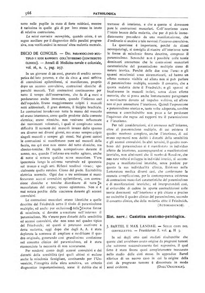 Pathologica rivista quindicinale