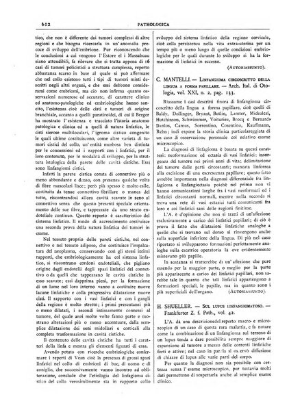 Pathologica rivista quindicinale