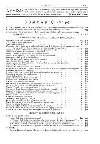 Pathologica rivista quindicinale