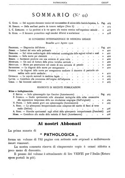 Pathologica rivista quindicinale