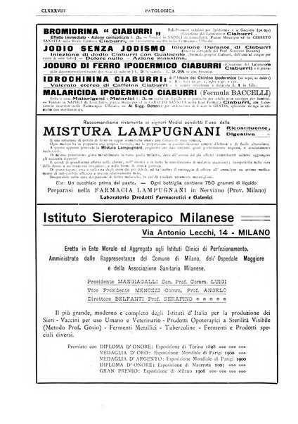 Pathologica rivista quindicinale