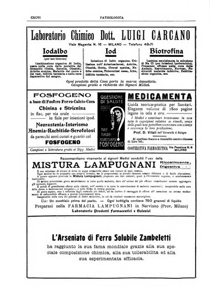 Pathologica rivista quindicinale