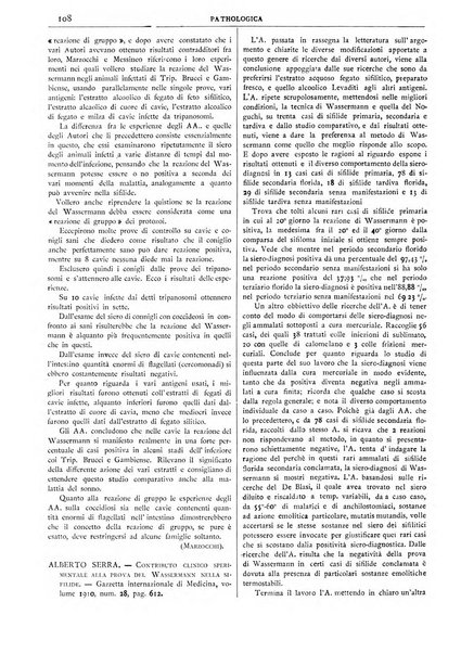 Pathologica rivista quindicinale