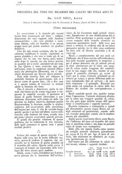 Pathologica rivista quindicinale