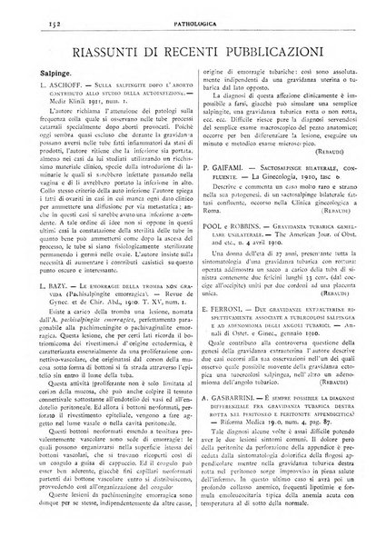 Pathologica rivista quindicinale