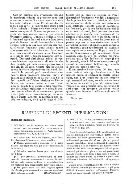 Pathologica rivista quindicinale