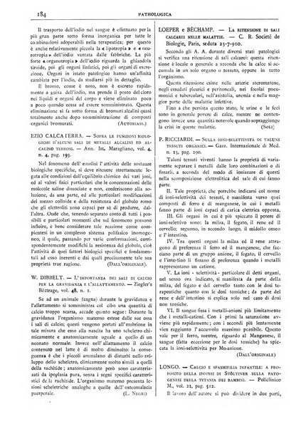 Pathologica rivista quindicinale