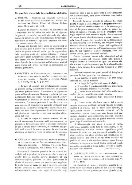 Pathologica rivista quindicinale