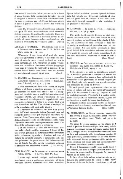 Pathologica rivista quindicinale