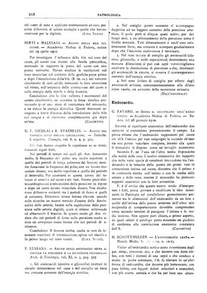 Pathologica rivista quindicinale