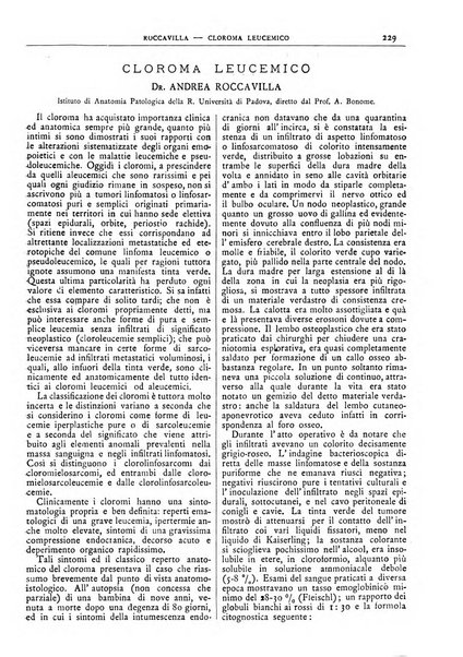 Pathologica rivista quindicinale