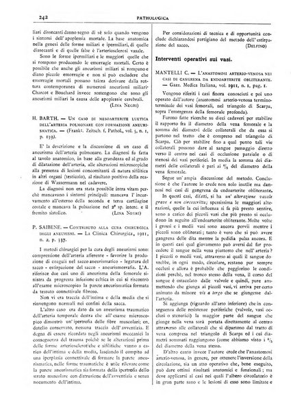 Pathologica rivista quindicinale