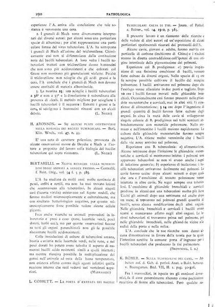 Pathologica rivista quindicinale