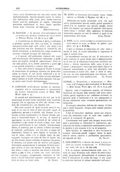 Pathologica rivista quindicinale