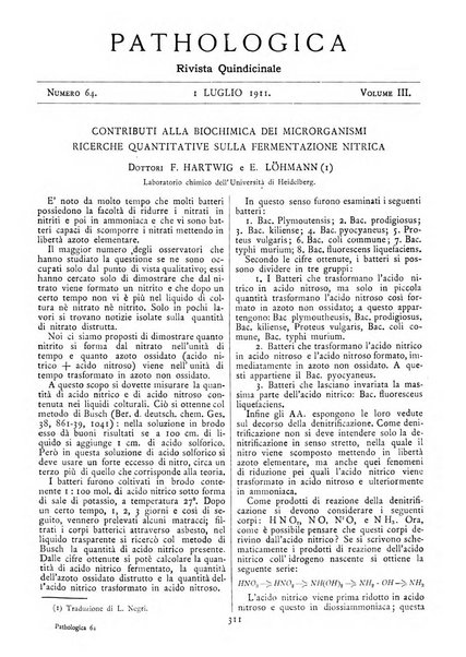 Pathologica rivista quindicinale