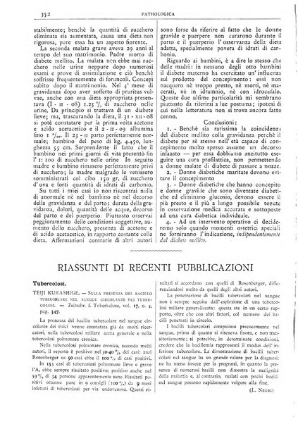 Pathologica rivista quindicinale