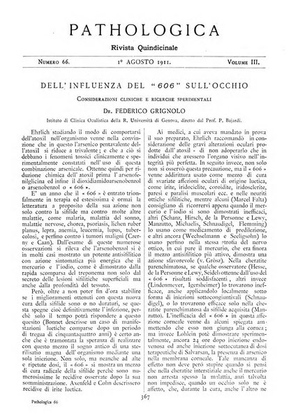 Pathologica rivista quindicinale