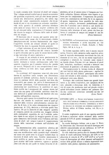 Pathologica rivista quindicinale