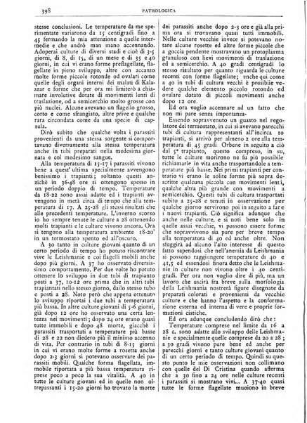 Pathologica rivista quindicinale