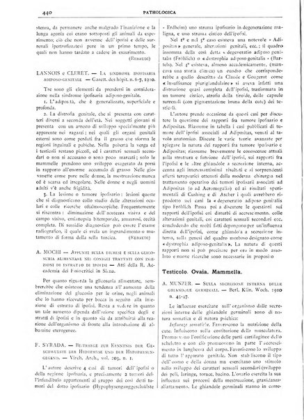 Pathologica rivista quindicinale