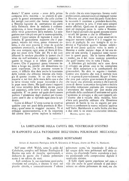 Pathologica rivista quindicinale