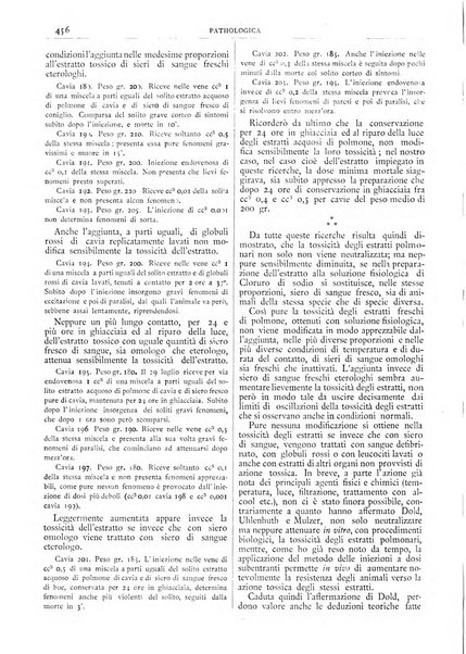 Pathologica rivista quindicinale