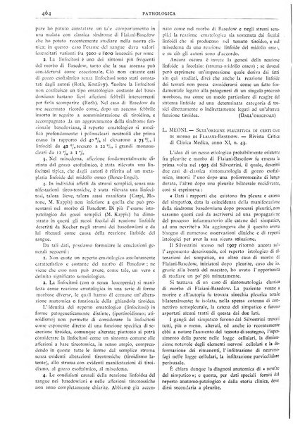 Pathologica rivista quindicinale