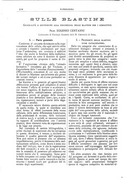 Pathologica rivista quindicinale