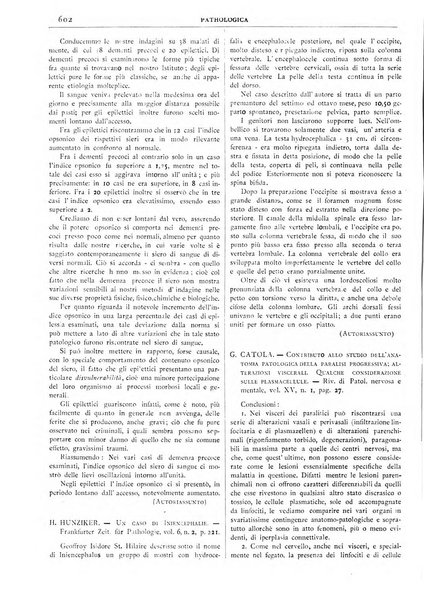 Pathologica rivista quindicinale