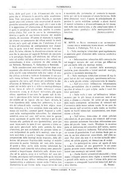 Pathologica rivista quindicinale