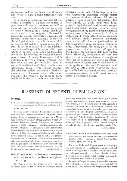 Pathologica rivista quindicinale