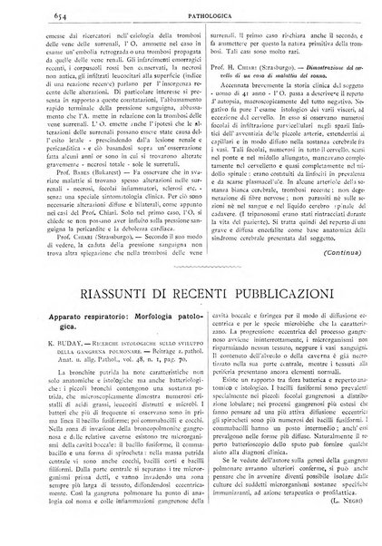 Pathologica rivista quindicinale