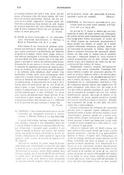 Pathologica rivista quindicinale