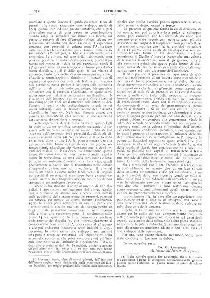 Pathologica rivista quindicinale