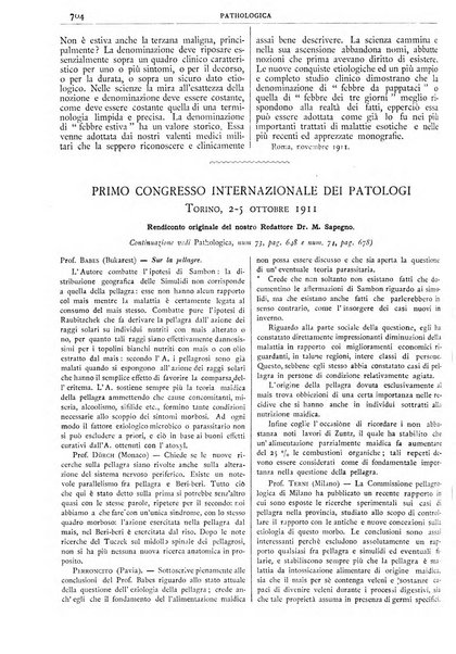 Pathologica rivista quindicinale