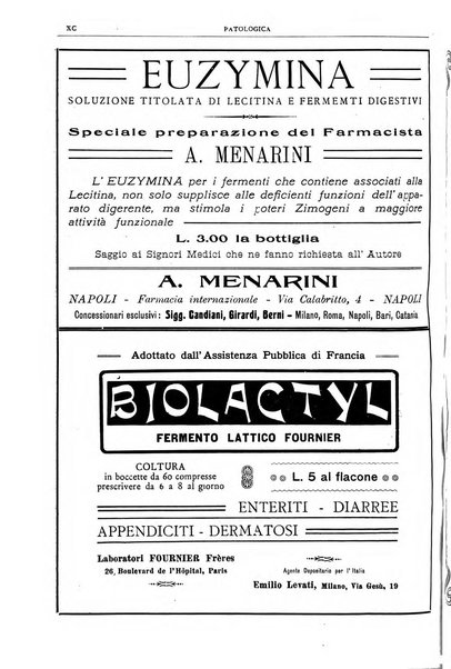 Pathologica rivista quindicinale