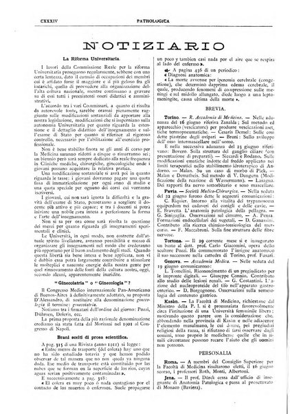 Pathologica rivista quindicinale